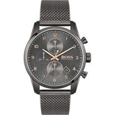 Hugo Boss Men’s Quartz Stainless Steel Gray Dial 44mm Watch 1513837